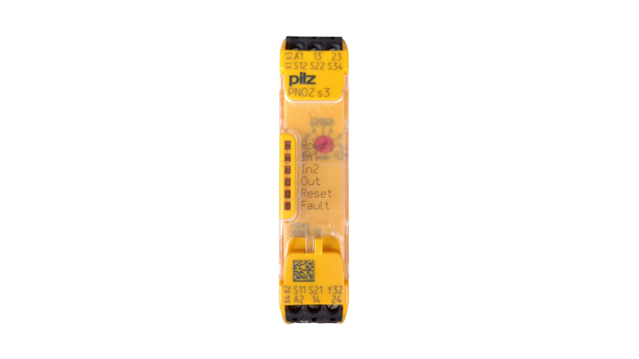 Pilz PNOZ s3 24VDC 2 n/o safety relay, part of the PNOZsigma series Pilz PNOZ s3 24VDC 2 n/o safety relay, part of the PNOZsigma series