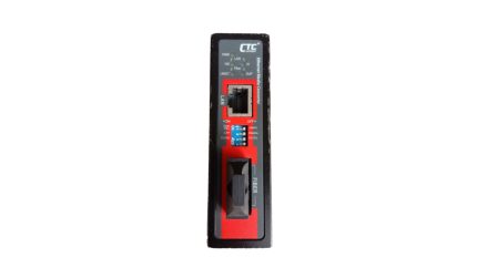 Industrial 10/100Base-TX to 100Base-FX Fiber Converter, CTC Union Model IMC-100C-SC002
