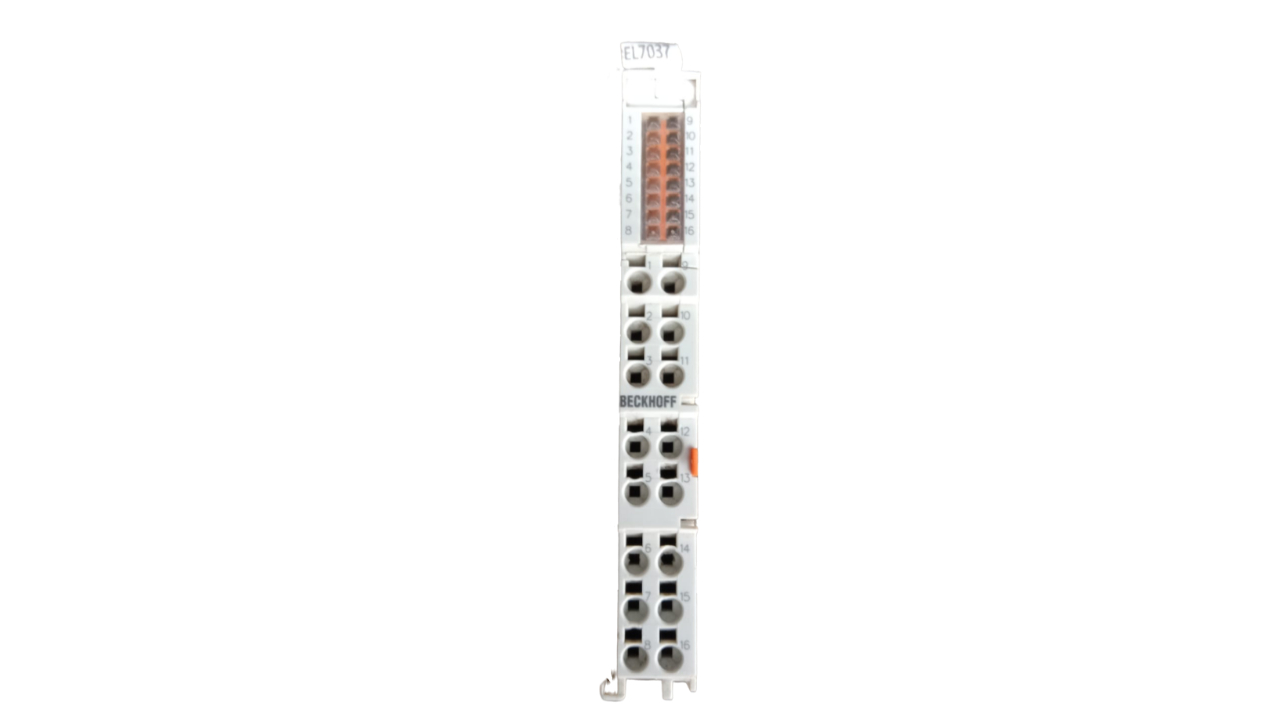 Beckhoff EL7037 Stepper Motor Terminal with integrated incremental encoder and vector control Beckhoff EL7037 Stepper Motor Terminal with integrated incremental encoder and vector control